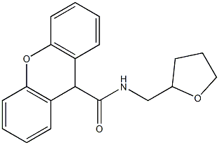 N-(tetrahydro-2-furanylmethyl)-9H-xanthene-9-carboxamide Struktur