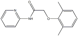 2-(2,6-dimethylphenoxy)-N-(2-pyridinyl)acetamide Struktur