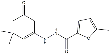 N'-(3,3-dimethyl-5-oxo-1-cyclohexen-1-yl)-5-methyl-2-furohydrazide Struktur