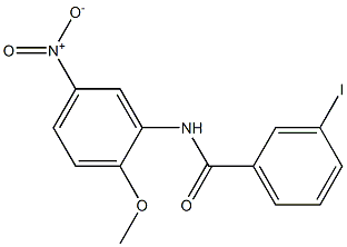 N-{5-nitro-2-methoxyphenyl}-3-iodobenzamide Struktur