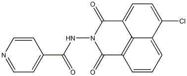 N-(6-chloro-1,3-dioxo-1H-benzo[de]isoquinolin-2(3H)-yl)isonicotinamide Struktur