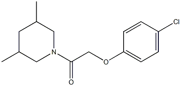 4-chlorophenyl 2-(3,5-dimethyl-1-piperidinyl)-2-oxoethyl ether Struktur