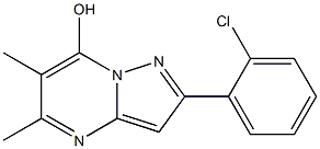 2-(2-chlorophenyl)-5,6-dimethylpyrazolo[1,5-a]pyrimidin-7-ol Struktur