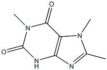 1,7,8-trimethyl-3,7-dihydro-1H-purine-2,6-dione Struktur