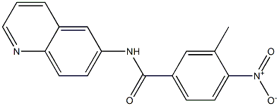 4-nitro-3-methyl-N-(6-quinolinyl)benzamide Struktur