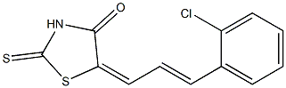 5-[3-(2-chlorophenyl)-2-propenylidene]-2-thioxo-1,3-thiazolidin-4-one Struktur