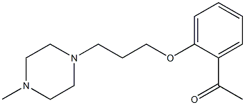 1-{2-[3-(4-methyl-1-piperazinyl)propoxy]phenyl}ethanone Struktur