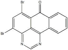 4,6-dibromo-7H-benzo[e]perimidin-7-one Struktur