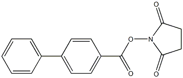 1-[([1,1'-biphenyl]-4-ylcarbonyl)oxy]-2,5-pyrrolidinedione Struktur