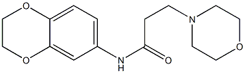 N-(2,3-dihydro-1,4-benzodioxin-6-yl)-3-(4-morpholinyl)propanamide Struktur