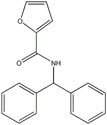 N-benzhydryl-2-furamide Struktur