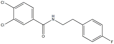 3,4-dichloro-N-[2-(4-fluorophenyl)ethyl]benzamide Struktur