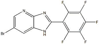 6-bromo-2-(2,3,4,5,6-pentafluorophenyl)-1H-imidazo[4,5-b]pyridine Struktur