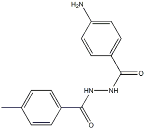 N'-(4-aminobenzoyl)-4-methylbenzohydrazide Struktur