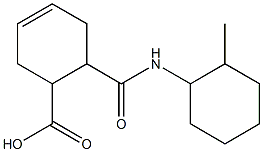 6-{[(2-methylcyclohexyl)amino]carbonyl}-3-cyclohexene-1-carboxylic acid Struktur