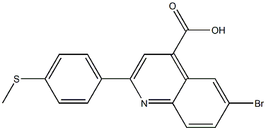 6-bromo-2-[4-(methylsulfanyl)phenyl]-4-quinolinecarboxylic acid Struktur