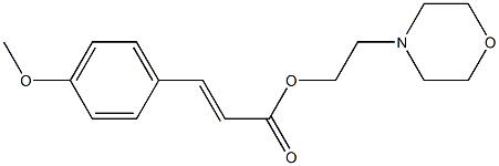 2-(4-morpholinyl)ethyl 3-(4-methoxyphenyl)acrylate Struktur