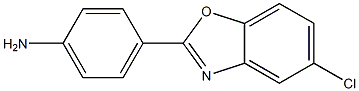 4-(5-chloro-1,3-benzoxazol-2-yl)phenylamine Struktur