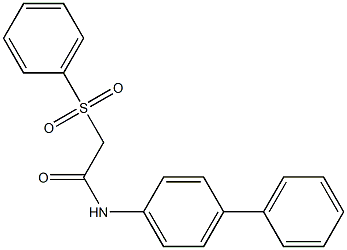 N-[1,1'-biphenyl]-4-yl-2-(phenylsulfonyl)acetamide Struktur