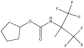 cyclopentyl 2,2,2-trifluoro-1-methyl-1-(trifluoromethyl)ethylcarbamate Struktur