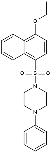 1-[(4-ethoxy-1-naphthyl)sulfonyl]-4-phenylpiperazine Struktur