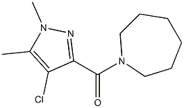 1-[(4-chloro-1,5-dimethyl-1H-pyrazol-3-yl)carbonyl]azepane Struktur