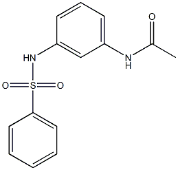 N-{3-[(phenylsulfonyl)amino]phenyl}acetamide Struktur