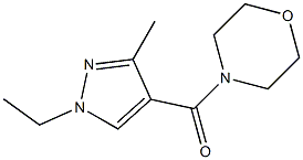 4-[(1-ethyl-3-methyl-1H-pyrazol-4-yl)carbonyl]morpholine Struktur