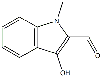 3-hydroxy-1-methyl-1H-indole-2-carbaldehyde Struktur