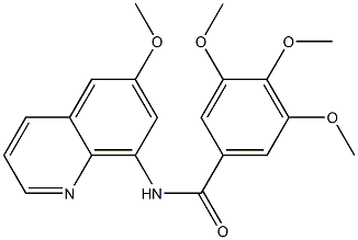 3,4,5-trimethoxy-N-(6-methoxy-8-quinolinyl)benzamide Struktur