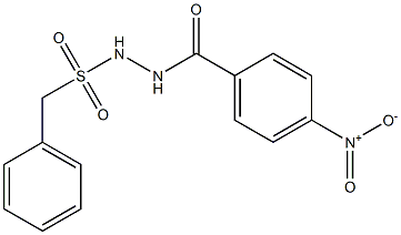 N'-{4-nitrobenzoyl}(phenyl)methanesulfonohydrazide Struktur