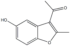 1-(5-hydroxy-2-methyl-1-benzofuran-3-yl)ethanone Struktur