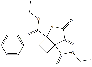 diethyl 3,4-dioxo-7-phenyl-2-azabicyclo[3.2.0]heptane-1,5-dicarboxylate Struktur