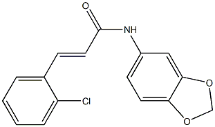 N-(1,3-benzodioxol-5-yl)-3-(2-chlorophenyl)acrylamide Struktur