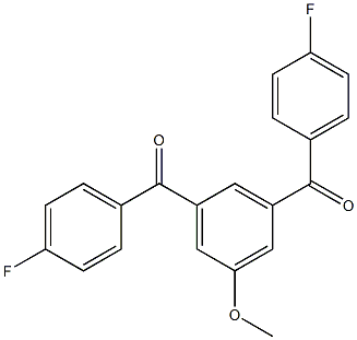 [3-(4-fluorobenzoyl)-5-methoxyphenyl](4-fluorophenyl)methanone Struktur