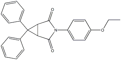 3-(4-ethoxyphenyl)-6,6-diphenyl-3-azabicyclo[3.1.0]hexane-2,4-dione Struktur