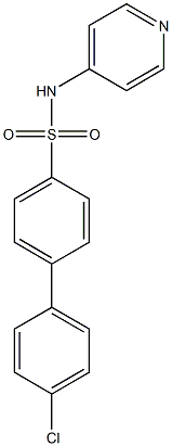 4'-chloro-N-(4-pyridinyl)[1,1'-biphenyl]-4-sulfonamide Struktur