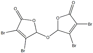 3,4-dibromo-5-[(3,4-dibromo-5-oxo-2,5-dihydro-2-furanyl)oxy]-2(5H)-furanone Struktur