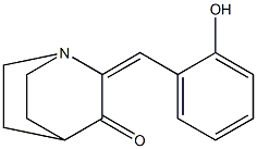 2-(2-hydroxybenzylidene)quinuclidin-3-one Struktur