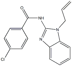 N-(1-allyl-1H-benzimidazol-2-yl)-4-chlorobenzamide Struktur