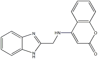 4-[(1H-benzimidazol-2-ylmethyl)amino]-2H-chromen-2-one Struktur