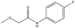 N-(4-fluorophenyl)-2-methoxyacetamide Struktur