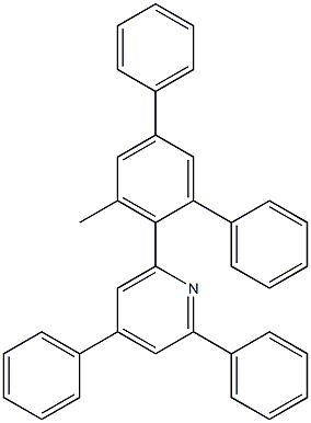 2'-(2,4-diphenylpyridin-6-yl)-3'-methyl-1,1':5',1''-terphenyl Struktur