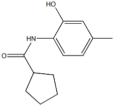 N-(2-hydroxy-4-methylphenyl)cyclopentanecarboxamide Struktur