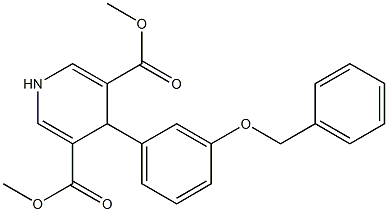 dimethyl 4-[3-(benzyloxy)phenyl]-1,4-dihydro-3,5-pyridinedicarboxylate Struktur