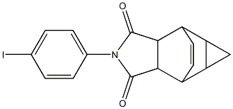 4-(4-iodophenyl)-4-azatetracyclo[5.3.2.0~2,6~.0~8,10~]dodec-11-ene-3,5-dione Struktur