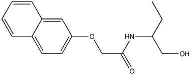 N-[1-(hydroxymethyl)propyl]-2-(2-naphthyloxy)acetamide Struktur