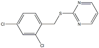 2-[(2,4-dichlorobenzyl)sulfanyl]pyrimidine Struktur