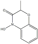 4-hydroxy-2-methyl-2H-1,4-benzoxazin-3(4H)-one Struktur