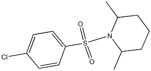 1-[(4-chlorophenyl)sulfonyl]-2,6-dimethylpiperidine Struktur